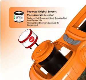 เครื่องตรวจจับก๊าซหลายชนิดแบบพกพา IP65 ป้องกันการระเบิด พร้อมระบบแจ้งเตือนด้วยเสียงสามเสียง นำเข้าเซ็นเซอร์จากต่างประเทศ - Product Image 6