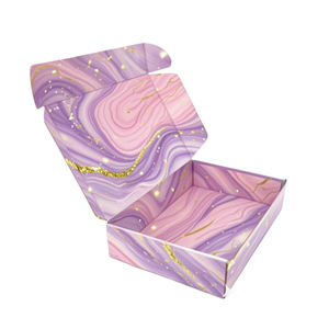 Caja de Envío de Cartón Corrugado Rosa de Doble Cara con Recubrimiento UV, Reutilizable, Personalizable, para Ropa, Regalos y Comercio Electrónico - Product Image 2