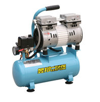 Gonfleur de pneu silencieux 220V 10L Machines Mini compresseur d'air sans huile silencieux