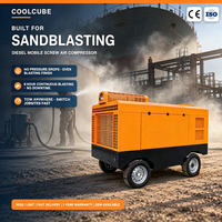 Compresseur d'air remorquable - Compresseur d'air diesel portable pour l'analyse des heures de travail et le sablage