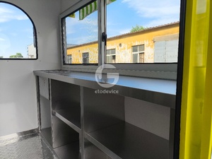Etodevice Remolque Móvil de Comida Rápida para Churros, Carrito de Comida, Quiosco de Postres, Remolque de Comida Callejera, Carrito de Helados, Remolque para Alimentos - Product Image 6
