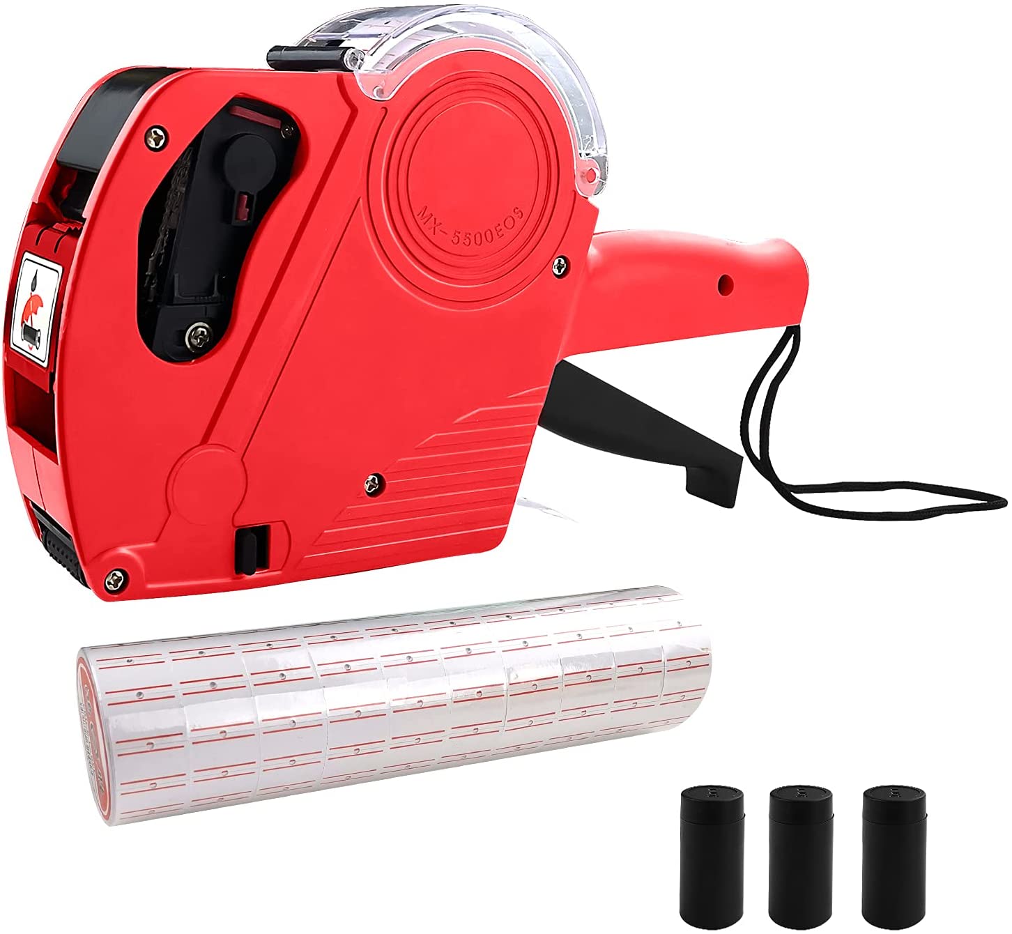 EOS 5500 Operasi Akurat Portabel 1 Baris 8 Digit Harga Laser Label Pistol Alat Pembuat Harga