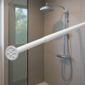 Barra de Ducha Extensible de un Solo Lado Zena Line, Longitud Ajustable de 80-135 cm para Uso en Baños - Product Image 3
