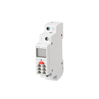 Interruptor Temporizador Digital para Riel DIN EAST KG818J, Alimentado por Enchufe, AC220V 30A, 168 Horas, Programable Semanalmente, Inteligente, 50/60Hz, IP21