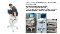 Carrito Médico MEDEN M6 Más Vendido, Estación de Trabajo Móvil para Laptop con Garantía de 3 Años para Hospitales