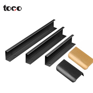 Toco meubles en aluminium L bord <span class=keywords><strong>de</strong></span> l'<span class=keywords><strong>armoire</strong></span> profils <span class=keywords><strong>de</strong></span> cuisine <span class=keywords><strong>armoire</strong></span> <span class=keywords><strong>salle</strong></span> <span class=keywords><strong>de</strong></span> bains porte principale plaque longue <span class=keywords><strong>poignée</strong></span> <span class=keywords><strong>de</strong></span> porte - Product Image 5