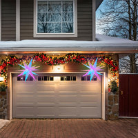 Guirlande lumineuse LED PVC Joystar Starlight avec interrupteur pour décoration de fête en extérieur, Noël et événements