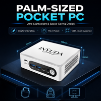 PC Mini Gaming 8-core Grosir, 16G DDR4, SSD PCIe 4.0 1TB, Colokan EU/US/UK/AU, OEM, PC Faktor Bentuk Kecil