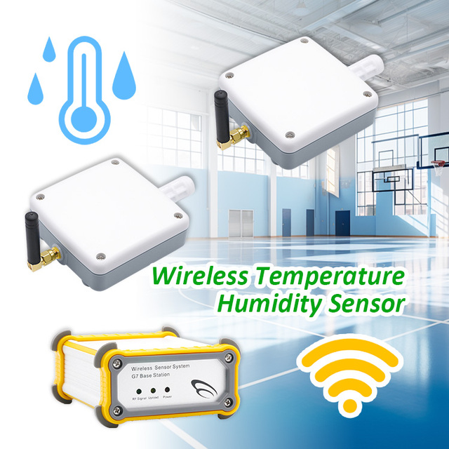 Environmental Temperature Humidity Monitoring System 2 Sets Wireless Temperature Humidity Sensor