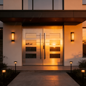 أبواب أمان مصفحة فاخرة للمنازل من العلامات التجارية الصينية الراقية، تصميم للباب الرئيسي الخارجي للمنزل - Product Image 6