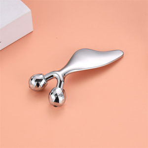Bâton de massage des yeux double boule <span class=keywords><strong>Dolphin</strong></span> Gua Sha board Appareil de levage et de resserrement du visage Masseur de beauté du visage avec logo personnalisé - Product Image 4