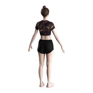 T-shirt Crop Aderente da <span class=keywords><strong>Donna</strong></span> Minimalista 165GSM in Tessuto Leggero Anti-odore con Cuciture Rinforzate per HIIT, CrossFit, Danza - Product Image 5
