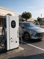 YIXINDIAN Pengisi Daya EV Off-Grid Tenaga Surya All-in-One Cerdas dan Cepat DC 30kW 120kW 160kW Power Bank CCS GBT CHAdeMO LCD