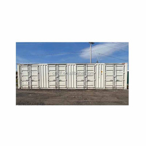 40Ft 4 Puertas abiertas laterales Acero corten Almacenamiento en seco Contenedor de envío Color blanco Piso de acero 74.3cbm Capacidad - Product Image 5