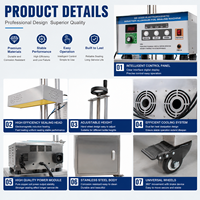 Machine de scellage à induction haute vitesse, refroidissement automatique par eau, pour bouteilles, bocaux, sauces, boissons et emballages alimentaires