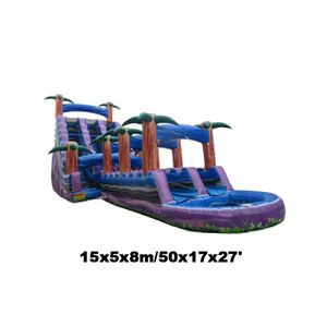 Castillo Inflable Comercial para Exteriores, Ecológico, <span class=keywords><strong>de</strong></span> Plástico, con Obstáculos y Área <span class=keywords><strong>de</strong></span> Juegos Acuáticos, con Capacidad para Más <span class=keywords><strong>de</strong></span> 100 Jugadores, Tamaño Personalizable - Product Image 1