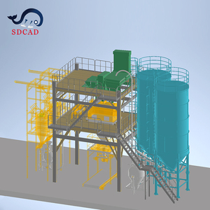 Centrale de mélange de mortier sec motorisée par servomoteur avec système de contrôle de recette par PLC, composants <span class=keywords><strong>Siemens</strong></span> et Schneider intégrés - Product Image 2