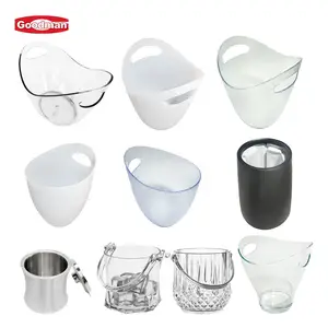 Nightclub Outdoor Party Transparent Bar Whiskey Champagne Buckets Wine Beer Plastic Ice Bucket