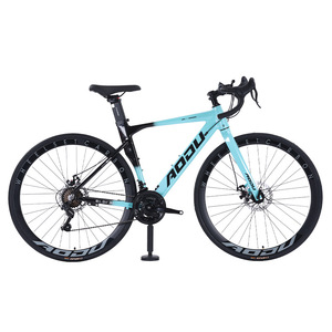 Vélo de route avec guidon basculant, 21 vitesses, 700c, pour hommes/femmes/jeunes, cadre rigide en alliage d'aluminium, freins à double disque, idéal pour le gravel et la course - Product Image 3
