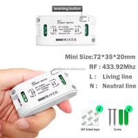 Interruptor de Luz Inalámbrico de 433MHz y Control Remoto de Pared AC 110V 220V 10A para Ventilador, Lámpara, Bombilla LED - Venta al por Mayor