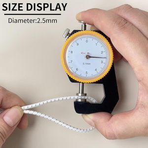 Cordon élastique réfléchissant de 2,5 mm, longueur personnalisée, corde élastique phosphorescente pour bracelets DIY, perles, artisanat, couture - Product Image 2