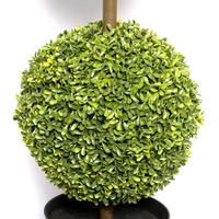 Starmap Plante Artificielle en Plastique, Fausses Feuilles de Cacahuète et Herbe de Milan en Pot à Trois Boules, 80-100cm, Pour Intérieur et Extérieur, Nouveauté Chinoise