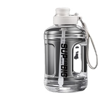Bouteille d'eau de sport sans BPA, anti-fuite, légère, pour la salle de sport/le camping en plein air, avec poignée, pour l'eau bouillante