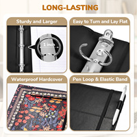 Porte-documents de présentation A4 personnalisé avec logo, 2 pochettes, emplacement pour cartes de visite, dossier de documents en papier imperméable pour le bureau