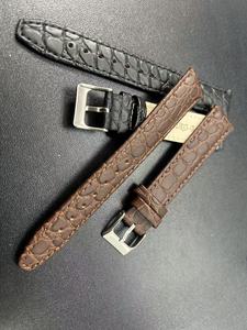 Correa de Reloj de Cuero de Becerro con Grano de Cocodrilo Repujado, Suave y de Primera Calidad, en Varios Colores, con Forro de Nubuck Suave, Disponible en Todas las Tallas - Product Image 3