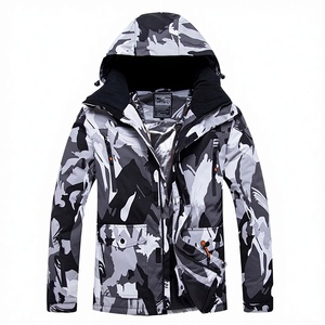 Custom Printed Windproof Waterproof Breathable Unisex Winter Snowboard and <b>Ski</b> Suit with Zipper Closure - Product Image 2