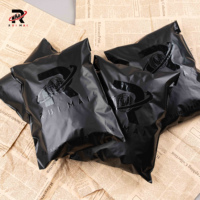 Sacs d'expédition personnalisés pour vêtements avec logo, grand format, marron, brillant UV ou mat, pour livraison de vêtements