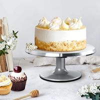 12 ''Kuchenst änder Cake Spinner Cake Decor Supplies Runde Dekorieren Plattenspieler Aluminium Tisch halter Backen Display Tablett Werkzeuge