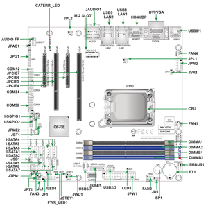 Carte mère de serveur Micro-ATX MBD-X13SAQ avec socket unique Q670E LGA-1700 (socket L0), prise en charge DDR5, nouvelle livraison rapide, bon prix M - Product Image 3