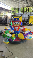 2024 Machine de jeu d'arcade à pièces d'amusement carrousel 4 places tour amusant vol avion carrousel Kiddie Ride pour les enfants