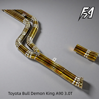 Système d'échappement Cat-back modifié en alliage de titane haute performance adapté à la Toyota Supra [Bull Demon King] 2.0 3.0T A90