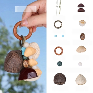 Wholesale Natural Fruit Shell <b>Wind</b> <b>Chime</b> Pendant Handmade Bodhi Seed Car Hanging Ornament - Product Image 2
