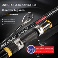 MAD MOUSE XT 2.88m 96H/96MH Leurre 20-120g PE 1-5 #   Canne à pêche Fuji Parts Cross Carbon Shore Jigging pour la pêche en eau salée, popping en mer, dure