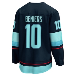 Vente en gros de maillots de hockey sur glace brodés Seattle City Kraken # 31 Philipp Grubauer # 10 Matty Beniers # 29 Vince Dunn Uniforme de Hockey - Product Image 5