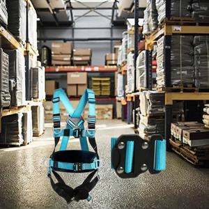 เข็มขัดนิรภัยแบบง่าย ใช้งานได้จริง ปลอดภัย พร้อมเชือกคล้องแบบตะขอคู่/เดี่ยว 3 จุดยึด สำหรับชุดสายรัดนิรภัยแบบเต็มตัว - Product Image 1