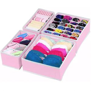 Bra Socks Underwear Drawer Organizer Clothes Socks Divider Fabric Foldable Wardrobe Cabinet Closet <b>Storage</b> <b>Box</b> Drawer Organizer - Product Image 5