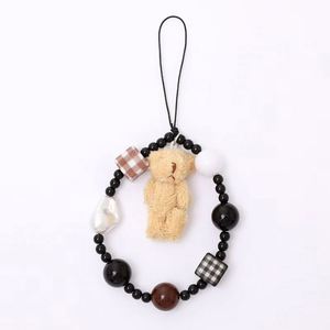 สายคล้องโทรศัพท์รูปหมีน่ารัก สายคล้องโทรศัพท์แบบลูกปัด พวงกุญแจ สายคล้องโทรศัพท์สำหรับโปรโมชั่น - Product Image 3