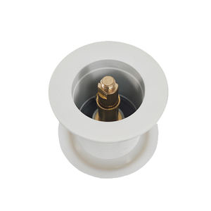 Bonde de lavabo escamotable en laiton blanc laqué, 1 1/4 pouce, <span class=keywords><strong>à</strong></span> <span class=keywords><strong>ressort</strong></span> anti-fuite pour lavabo de salle de bain - Product Image 5