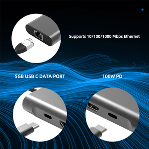 Cổng Kết Nối Đa Năng 9 Trong 1, Cổng <span class=keywords><strong>HDMI</strong></span> 4K HD Rj45, Cổng Bộ Chuyển Đổi Usb Loại C 9 Trong 1 - Product Image 3