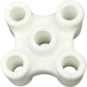 F03-14 5P Elektrodestaafafscheider met vijf gaten F03-14 3P Isolatieplaat met drie gaten, gemaakt van keramisch materiaal - Product Image 3