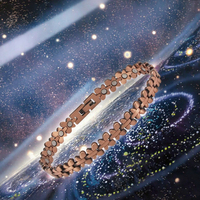 Bracelet magnétique tendance en cuivre pour femme, personnalisé, avec logo, pour la santé et l'énergie, vente en gros