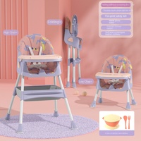 Vente en gros Chaise de salle à manger multifonctionnelle portable en plastique pour enfants Siège de ménage pliable pour bébé