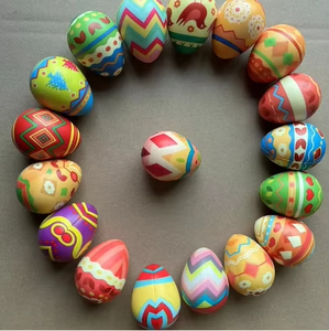 2023 Huevos de Pascua <span class=keywords><strong>Menú</strong></span> Huevo de Pascua Simulación Juguetes de descompresión Huevos de Pascua coloridos - Product Image 1