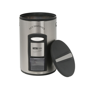 Japanese SS 25 Pounds Kitchen Rice Storage Dispenser Container 25 lbs Rice Holder Rice Box Large Grain Dispenser