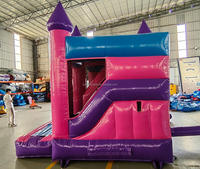Toboggan de maison de rebond gonflable de fête commerciale combo pour enfants fille licorne château de saut gonflable gonflable