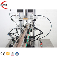 HZPK Machine à Boucher Automatique de Table pour Animaux de Compagnie, Capsuleuse de Bouteilles avec Roues pour Bouteilles en Plastique PET avec Pulvérisateurs